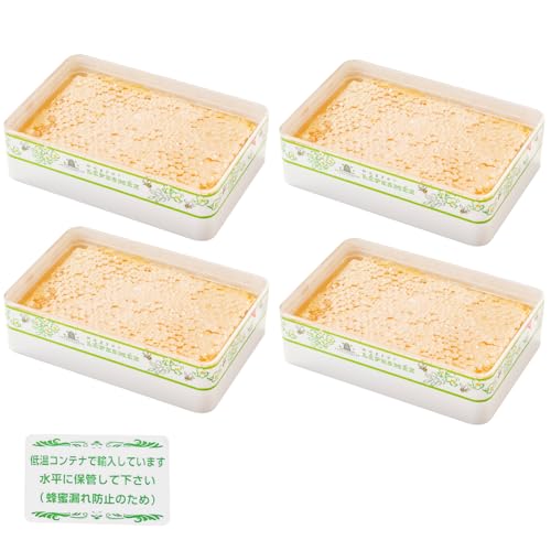 コムハニー 400g×4個セット 巣蜜 ハンガリー産 アカシア 非加熱 無添加 Honeycomb 400g × 4-Pack Hungarian Acacia