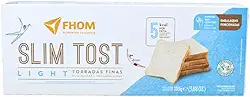 Torrada Slim Tost Light Zero Lactose Alimento Vegano Fhom 110g