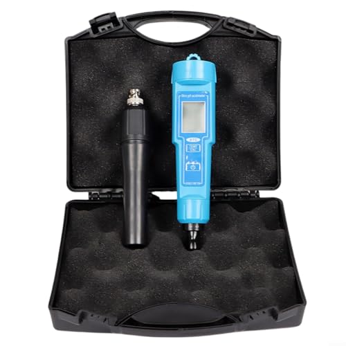 BlesConi Medidor de pH digital termómetro pluma probador de pH para agua suelo alimentos frutas carne laboratorio probador de acidez con ATC