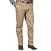 Wrangler Men's Flat Front Relaxed Fit Casual Pant, Khaki, 38W x 32L