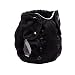 No Prep Cloth Diaper for Newborns - Smart Bottoms Born Smart 2.0 - Washable, Reusable - Natural Fiber Interior (Basic Black)