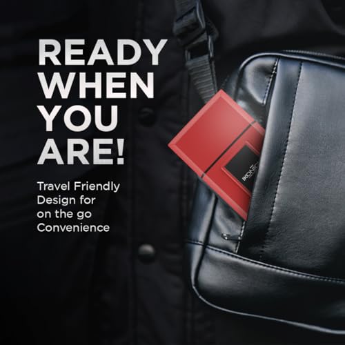 Image of Ikonic Professional Electric Shaver, Ultra Thin, Cordless, Rechargeable Men's Travel Razor for Face Care, Beard for Salon Professionals, Barbers and Salon-Like Shave at Home - RED