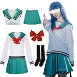 Anime Cosplay Costume School Uniform Suit Full Set for Women (Teruha,XL)