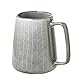 Große Keramik-Kaffeetassen, 700 ml, extra große Tassen, für Cappuccino, Latte, heißen Kakao oder heißen Tee, Geschenk für Geburtstag/Weihnachten/Valentinstag (680 ml, grau)