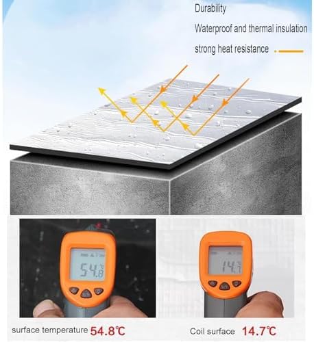 Self-Adhesive Roof Repair Tape - Waterproof Aluminum Foil Underlayment Roll for Shingles, Sheds & Roofing Protection - Durable, Weatherproof & Easy to Apply