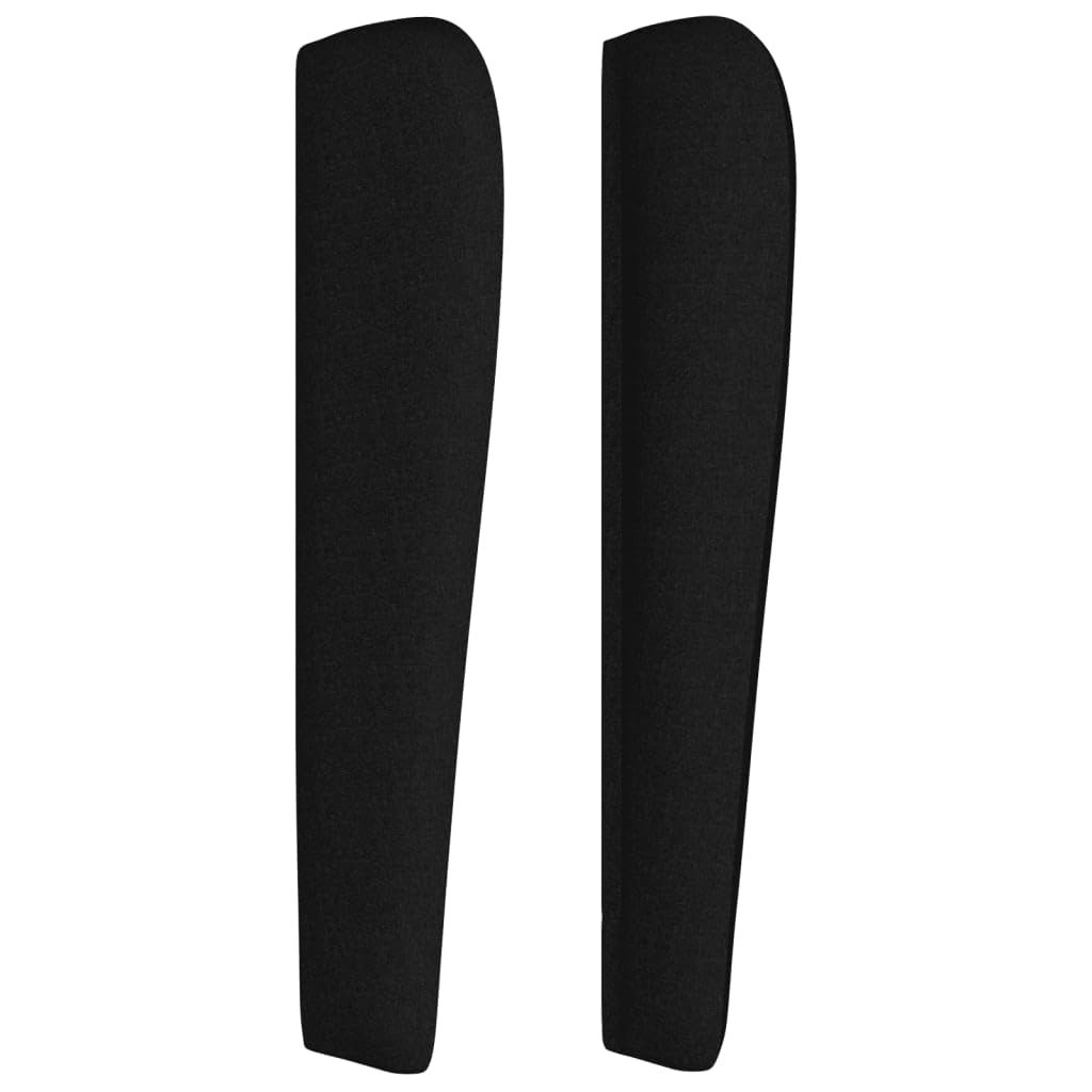 Homgoday Hoofdbord met stoffen buizen, zwart, 93 x 23 x 118/128 cm, hoofdeinde voor bed, hoofdeinde, slaapkamer, structuur, meubels, decoratie, slaapkamer, type 3