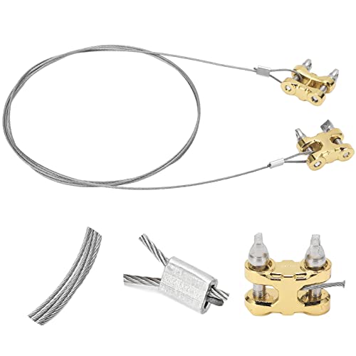 RC Abschleppseil Kit RC Kette Abschleppseil Anhänger Kette Abschleppseil Simulation mit Stoßstange Abschlepphaken für 1/10 RC Car Truck Crawler(Gold) RC -Automodellzubehör