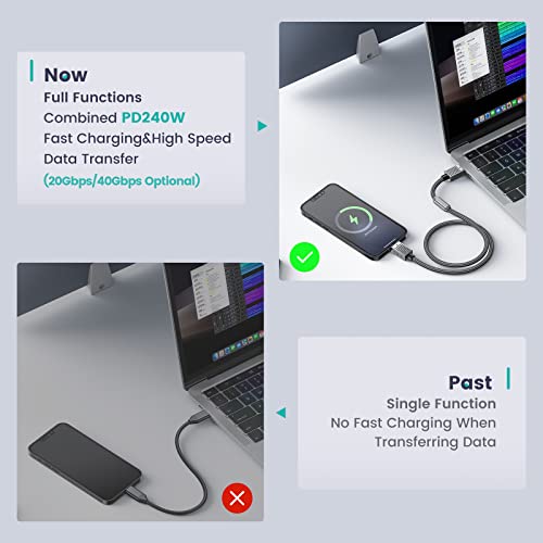 Yottamaster USB C to USB C Cable 0.5m, USB3.2 Charger Cable, 20Gbps Type C Cable, PD240W 48V/5A Fast Charging Cable - Image 3