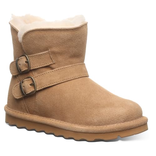 BEARPAW Katya Youth's Classic Suede Pull On Comfortable Winter Boot