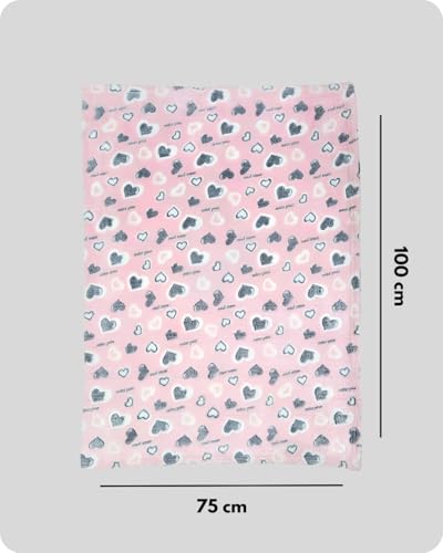 Image of First Kick Luxury Soft Baby Blanket Combo Pack of 100 x 75 cm Premium Fleece Newborn Swaddle Wrap | Baby Bath Towel All Season Blanket for 0-12 Months Crib Stroller Travel Use