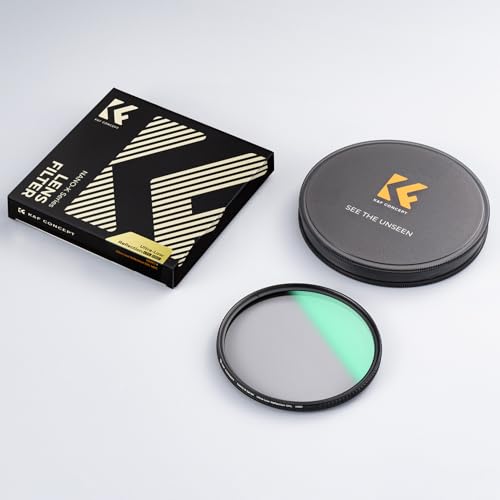 K&F CONCEPT 77mm Ultra-Low Reflectivity Circular Polarizers Filter 28 Multi-Layer Coatings Ultra-Slim High Definition Polarizing Camera Lens Filter (Nano-X Series)