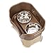 Neater Pet Brands Neater Feeder Deluxe Mess Proof Dog Bowls Elevated for Large Dogs Over 40 lbs, Made in USA, No Spill Raised Dog Food Bowl Stand Feeding Station, Food and Water Bowl Set, Bronze