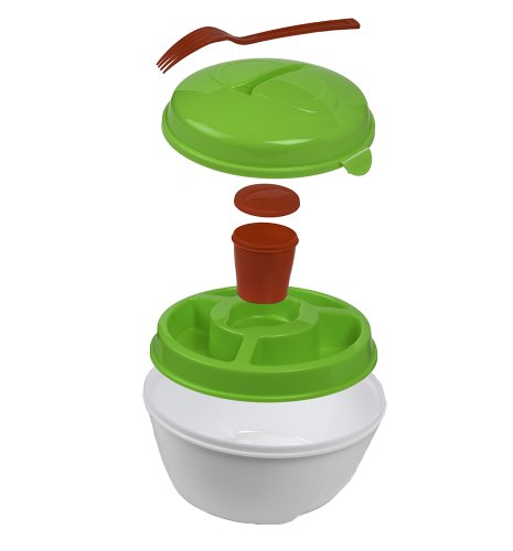 ClearMax All in One Salad 2 Go Container with Attachable Fork ClearMax All in One Salad 2 Go Container with Attachable Fork