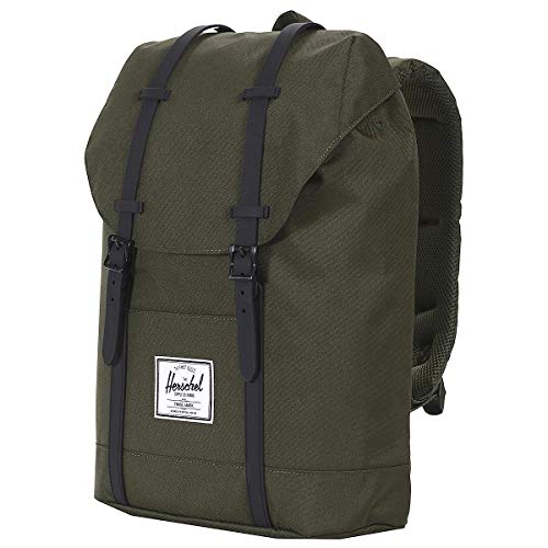 Herschel Retreat バックパック, フォレストナイト/ブラック。, Classic 19.5L