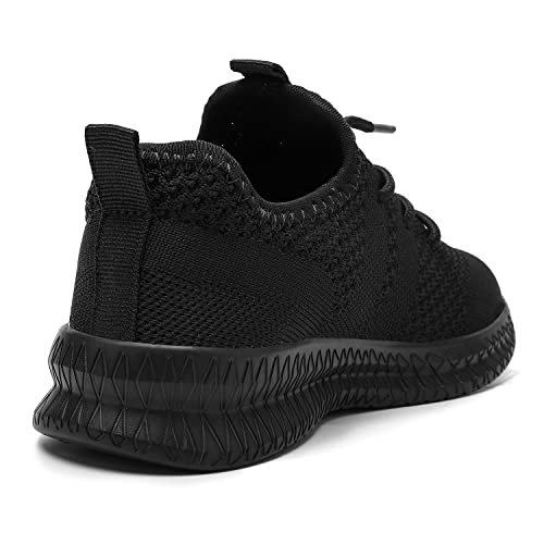 Egmpda Boy Shoes Athletic Running Fashion Sneakers Walking Breathable Kids Girls Fitness Cross-Training Tennis Lightweight Shoes(Toddler/Little Kid/Big Kid) A Black thumb #3