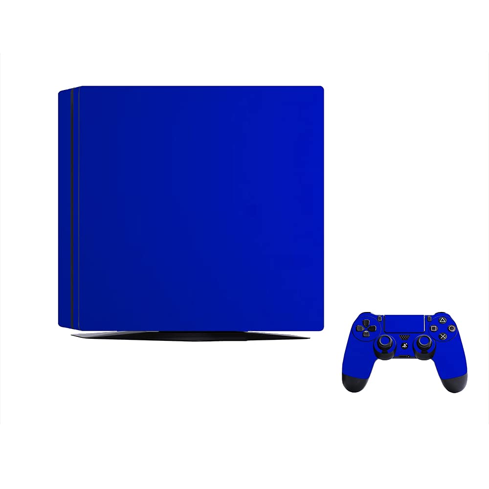 GADGETS WRAP Premium Material Controller & Console Skin Vinyl Decal Sticker Compatible with PS4 Slim - Blue Electroplating-image-10