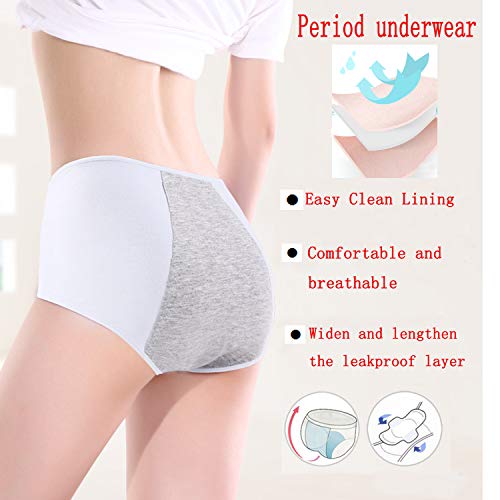 Demifill Teen Girls Period Underwear Cotton Soft Women Panties For Teens Briefs - Image 4
