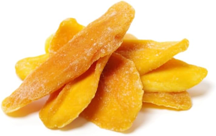 Dried Mango Slices 48 Oz - Delicious Texture Soft & Juicy Low Sugar Added Dried Mango - Naturally Ripened Mangos Dried Fruits - Gluten Free Non GMO Natural Source of Vitamin C, in Resealable Bag 3 Lbs
