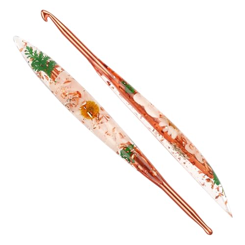 Image of Katech 5.5mm Crochet Hook for Arthritic Hands, Long Aluminum Inline Hooks