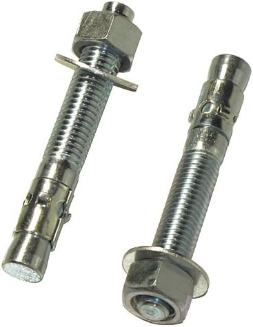 NEF Concrete Wedge Anchor, 1/2 Inch X 4 1/4 Inch, Zinc, Qty (25)