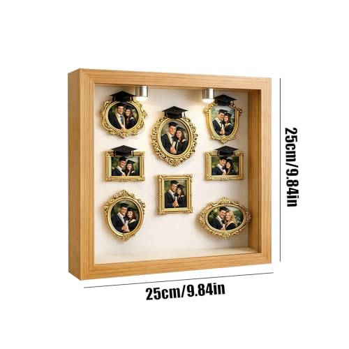 Marcos de fotos pequeños dorados para regalo personalizado de boda y cumpleaños 6