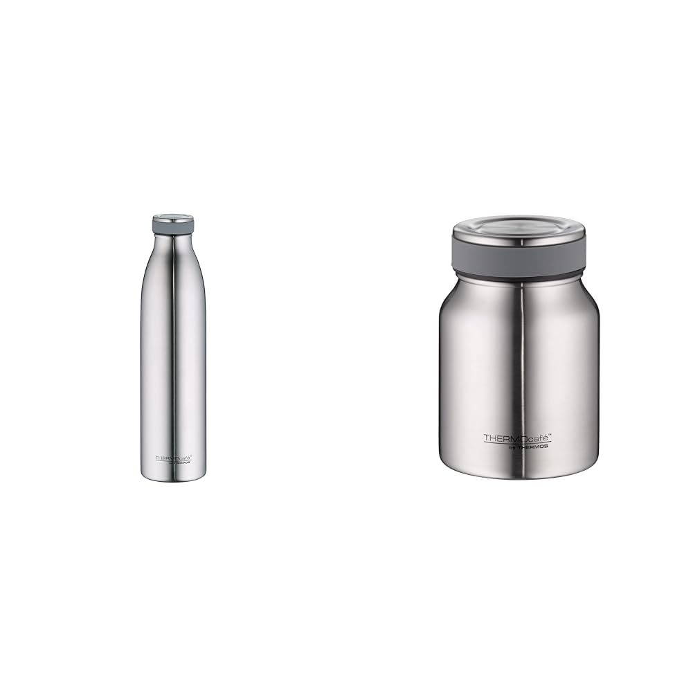 Borraccia termica, thermos isolante per bevande 1,00 L Mat Steel & TC FOOD JAR 0,50l, steel, Thermosbehälter für Essen aus Edelstahl