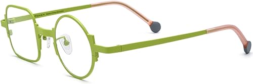 Vista 60 de FONEX Gafas de titanio coloridas Marco Hombres Izquierdo Redondo Derecho Cuadrado Gafas Ópticas Mujeres F85747
