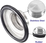 Garbage Disposal Stopper, 3.35 inch Kitchen Sink Stopper, Stainless Steel Universal Garbage Disposal Sink Drain Plug Cover for Insinkerator, Kitchenaid, Kohler, Waste King