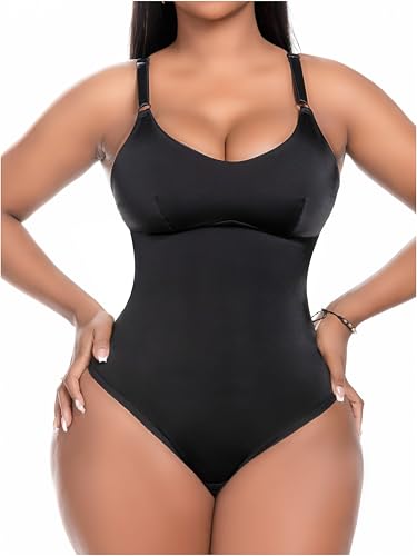 Snatched Body DQ01L4 Shapewear Thong Tummy Control Bodysuits for Women