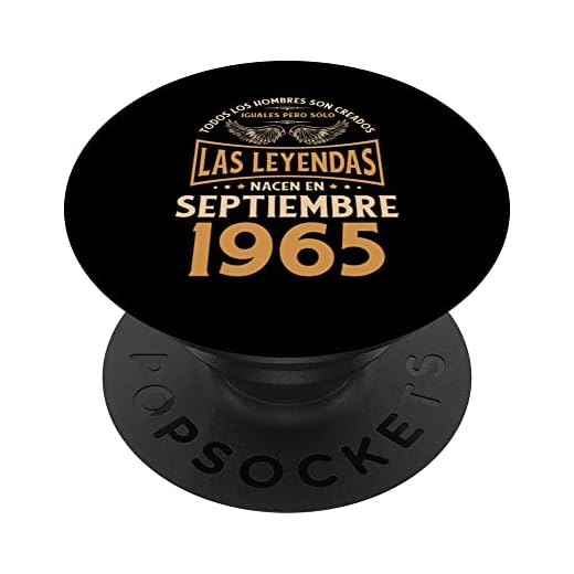 Cumpleaños Hombre Regalos Las Leyendas Septiembre 1965 PopSockets PopGrip Intercambiable