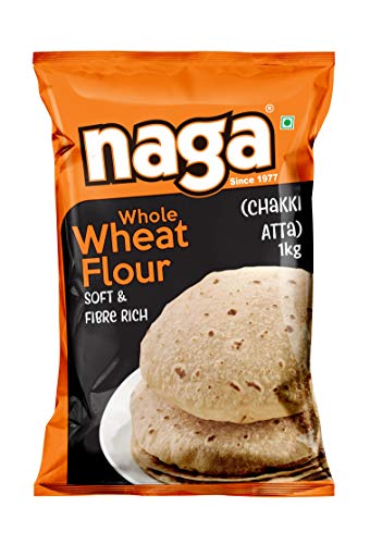 Image of NAGA WHOLE WHEAT CHAKKI ATTA 1 KG