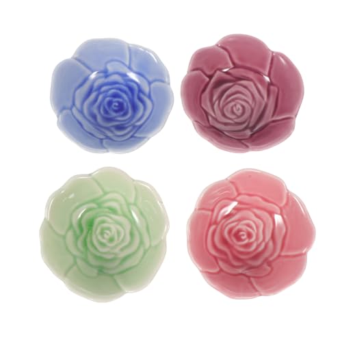 OUNONA 4 piezas Platos de para Condimentos Diseño Estable y Seguro para Salsa Mostaza y Vinagre Colores Aleatorios para Cocina y Aperitivos Color Aleatorio Reutilizable Color Aleatorio