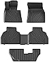 Mixsuper Custom Fit Floor Mats for 2019-2023 BMW X7 7-Passenger All Weather Floor Liners 1st & 2nd & 3rd Row Set Black