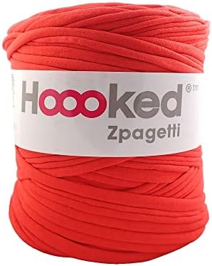 Pelote de laine Hooked Zpagetti en coton recyclé pour femmes pendant l'hiver