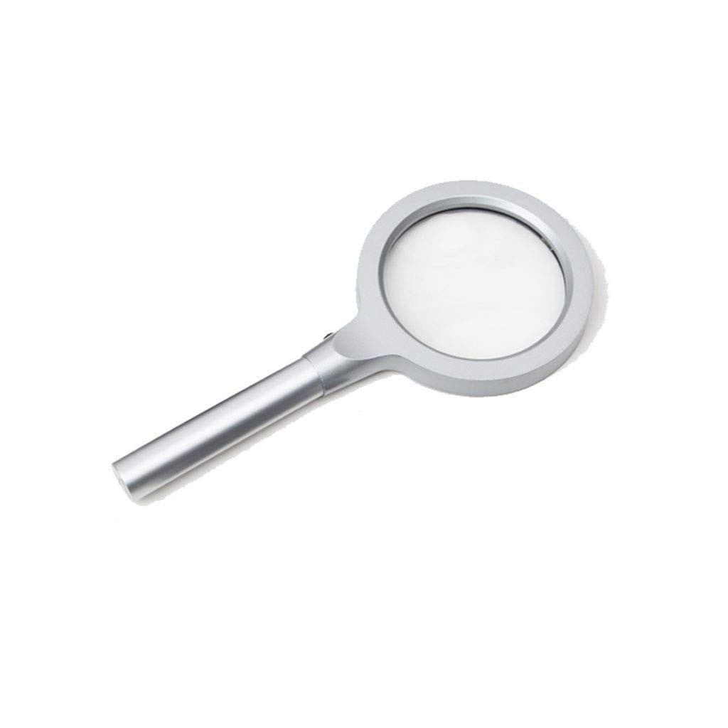 SaryEdge Magnifying Glasses Magnifier Metal Handle Large Lens, Double Lens with, Hand-held Magnifying Glass, Suitable Toys Games,