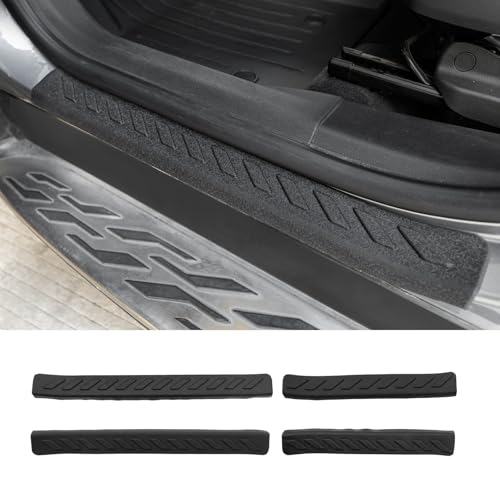 Maxzina Door Sill Protector Compatible with 2021-2025 Chevrolet Trailblazer Step Protector Side Edge Step Guard Car Door Dust Shield Cover 2024 Chevy Trailblazer Exterior Accessories