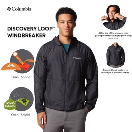 Image of Columbia Men Omni-Shade Discovery Loop Windcheater for Hiking | Trekking | Sun Protection