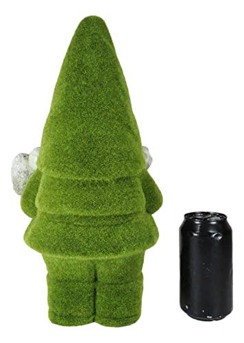 Ebros Large Whimsical Green Thumb Gnome With Shovel Garden Statue In Flocked Artificial Moss Finish Resin Sculpture Guest Greeter Home Decor Outdoors Patio Flower Bed Gnomes Magic Mystic Figurine #TOP7