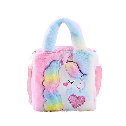 Image of Tickles Unicorn Plush School Bag Backpack Shoulder Bag Picnic Travelling For kids Boys & Girls