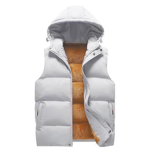Gilet chaud sans manches homme contre le froid polaire d'hiver