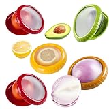 Thulander Pack 5 Unidades Recipientes Herméticos para Alimentos de Silicona Reutilizables | Envases para Frutas y Verduras, Tuppers Ecológicos para Nevera, Freezer y Viaje