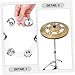 FAVOMOTO 2pcs Drum Bell Cymbal Ring Replacement Silicone Tambourine Ring for Jazz Drummers Percussion Instruments