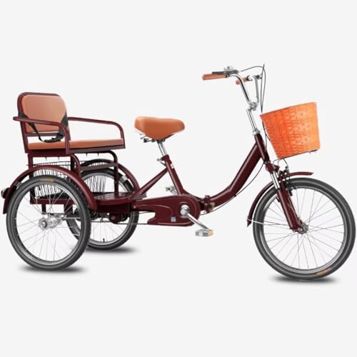 Triciclo Plegable para Adultos con Asiento Trasero miniatura 1