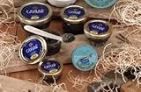 American Caviar Sampler Gift Set - Paddlefish, Bowfish, Hackleback, Russian Blinis, and Crème Fraiche