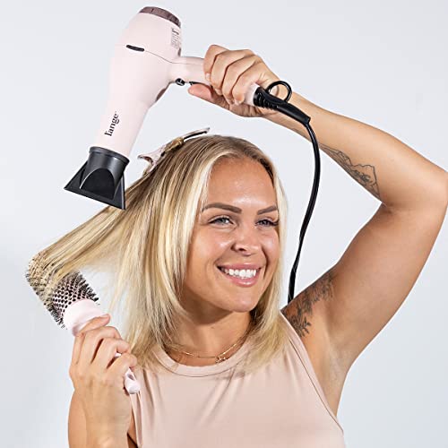 L'ange Hair Soleil Professional Hair Dryer | 1875 Watt Fast Drying Hair Dryer | Blow Dryer With 3 Heat Settings | Best Lightweight Hair Dryer With Diffuser For Smooth Blowouts | Pink Hairdryer Legacy #TOP3