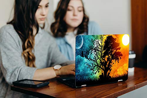 Image of Galaxsia Floral D32 Laptop Skin Sticker Cover Case Decal Protector Fits for Any Laptop(Hp /Dell /Sony /Acer /Lenovo /Asus. etc) Brand Models of Size 15.6 Inches Laptop Notebook.