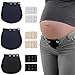 Produktbild YMIFEEY 3 Stücke Schwanger Hosenerweiterung Einstellbare Taillen Verlängerung Schwangerschaft Hosen Bund Extender elastisch Hosenbunderweiterung Verstellbar für Schwangere Jeans Hosen Pants