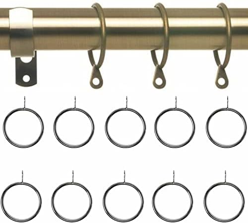 Extendable Curtain Pole | Crystal Metal Curtain Pole Set 28mm | Includes Rings, Finials, Brackets & Fittings.(70-120cm, Chrome)