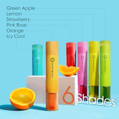 Image of Colors Queen Magic Color 2 in1 Lip Balm & Lip Oil - Lemon, 4.5g | Nourishing & Moisturizing Lip oil for Dry and Chapped Lips | Tinted Lip Balm for Women Enriched with Shea Butter & Vitamin E