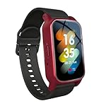 Elderly Smart Watch with Fall Detection & Medical SOS Alert - GPS Tracker & Emergency Call for Seniors - Smartwatch for Men and Women with Health Monitoring, 4G HD Video Call,Red